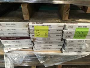 lot 5 image: LOT WITH 21 CASES OF HOME DECOR COLLECTION Stony Oak Smoke 8 in. Wide x 48 in. Length Click Floating luxury vinyl plank flooring (18.22 sq. ft.case)  CUSTOMER RETURNS SEE PICS