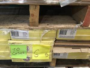 lot 6 image: PALLET WITH 10 CASES OF TRAFFIC MASTER EIR Ashcombe Aged Oak 8 mm Thick x 7-1116 in. Wide x 50-1116 in. Length Laminate Flooring (21.63 sq. ft.  case) CUSTOMER RETURN SEE PICS