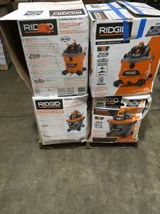 lot 27 image: PALLET WITH RIGID VACUUMS OPEN BOX CUSTOMER RETURNS SEE PICS