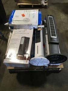 lot 35 image: PALLET WITH FANS & HEATERS CUSTOMER RETURNS SEE PICS