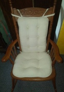lot 49 image: Rocking Chair with pads  nice