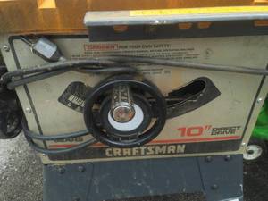lot 102 image: Craftsman Direct Drive 10  table saw