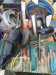 lot 114 image: Jumper cables, power tools & more.