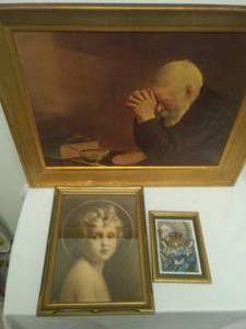 lot 139 image: Vintage Religious Prints framed.