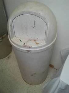 lot 174 image: Rubbermaid Commercial garbage can.