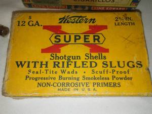 lot 190 image: Winchester Vintage Shotgun shells & more.