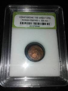 lot 159 image: Roman Coin - Constantine the great circa 50 BC to 400 AD authentic.