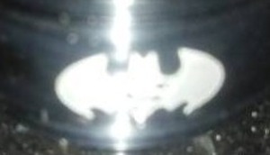 lot 160 image: Batman Ring Black with silver emblem