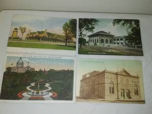 lot 212 image: 4 Postcards - MN Capitol, St Paul, Minnetonka Lafayette Golf Club,  Como Park, Opera House 1910-1913.
