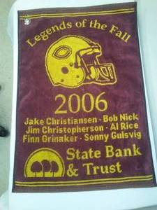 lot 197 image: Concordia Towel, 2006, Legends of the Fall, golf towel excellent.