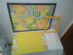 lot 176 image: Accessories to match orange & yellow furniture.