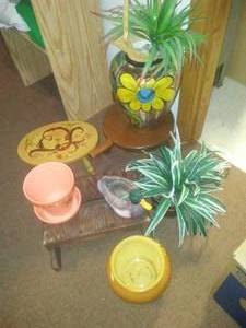 lot 237 image: Stools, Pots & Plants.