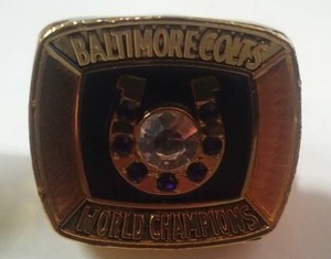 lot 166 image: Baltimore Colts Super Bowl 1970 ring, Johnny Unitas