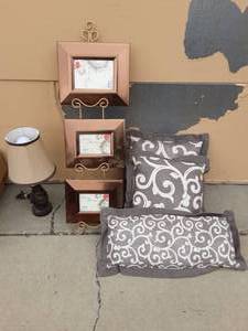 Home Decor-Lamp, Pillow, Frames