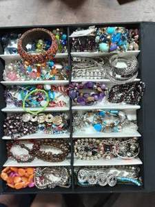Lot Of 69 Bracelets. (Does Not Include Organizer)