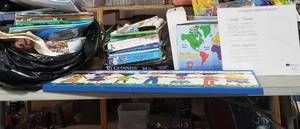 Large Lot Of Teaching Supplies, Books, Felt, Story Board, Rewards, More