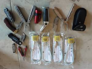 lot 5 image: Multi Tools, Knives, Lighters, Gun Locks