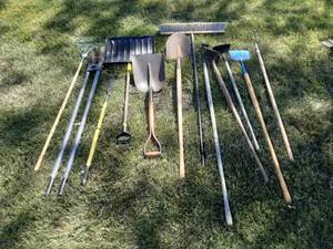 lot 18 image: 12-Assorted Garden Tools