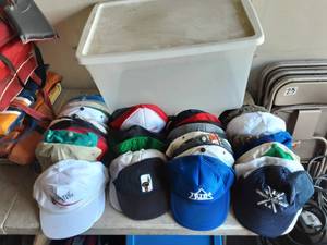 lot 50 image: Collection Of Hats & Tote With Lid