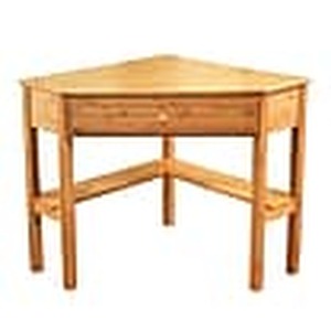 lot 118 image: Bamboo Corner Desk open box Assembl...
