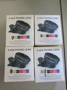 lot 54 image: 4 0.45X Phone Lens...