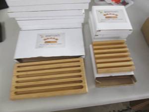 lot 61 image: Bamboo Phone Holders...