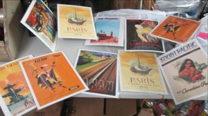 lot 75 image: 10 Assorted Pacific Island Art Prin...