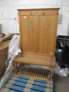 lot 127 image: Hall TreeBench damaged...