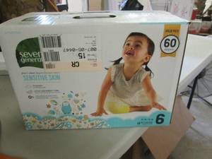 lot 131 image: Seventh Generation Size 6 Diapers 6...