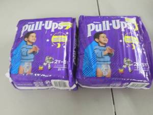 lot 141 image: 2-21 packs Huggies Pullups...