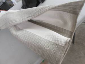 lot 165 image: Outdoor Rug 4x6 ft Striped...
