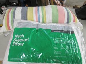 lot 171 image: Neck Support Pillow Queen, Decorati...