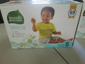 lot 192 image: Seventh Generation Size 5 Diapers 6...