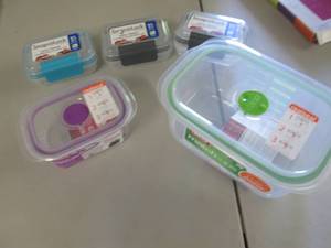 lot 217 image: 5 Assorted Storage Containers...
