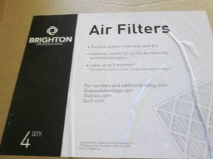 lot 223 image: 4- 18x24x1 Filters...