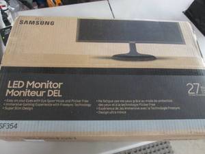 lot 244 image: Samsung 27 FHD Flat Monitor with S...