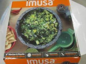 lot 265 image: Imusa 8 inch Mortar & Pestle Set...