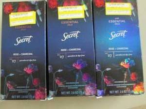 lot 284 image: 3 Secret Antiperspirant with Essent...