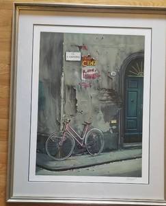 lot 38 image: Urban Italian Cityscape Print, Artist Signed Thompson 187200