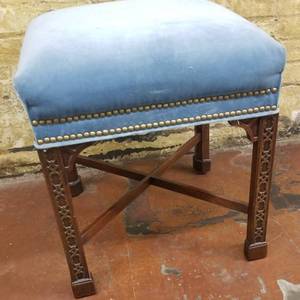lot 110 image: Luxury Blue Ottoman