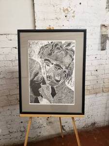 lot 35 image: Vasso Kolias Signed Print Entitled Portrait