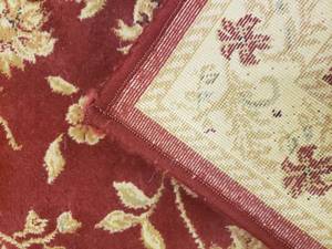 lot 112 image: Red Floral Floor Runner