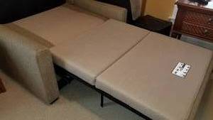 lot 16 image: Room and Board Love Seat Comfort Sleeper