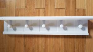 lot 47 image: Pottery Barn Wall Mount Coat Hat Rack