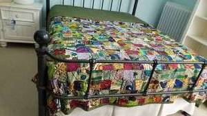 lot 45 image: Pottery Barn Iron Bed