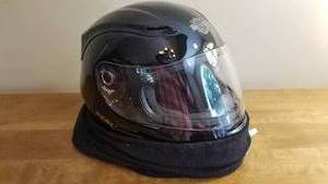 lot 135 image: Harley Davidson Black Motorcycle Helmet Size Small