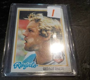 lot 1 image: 1978 Topps George Brett Card...