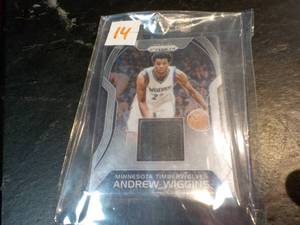 lot 14 image: Andrew Wiggins Jersey Card...