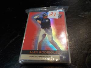 lot 21 image: Alex Rodriguez Cards...