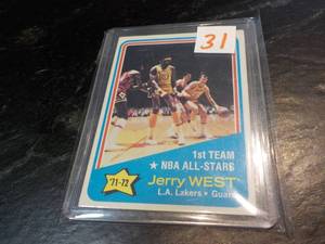 lot 31 image: 1973-74 Topps Jerry West Cards...